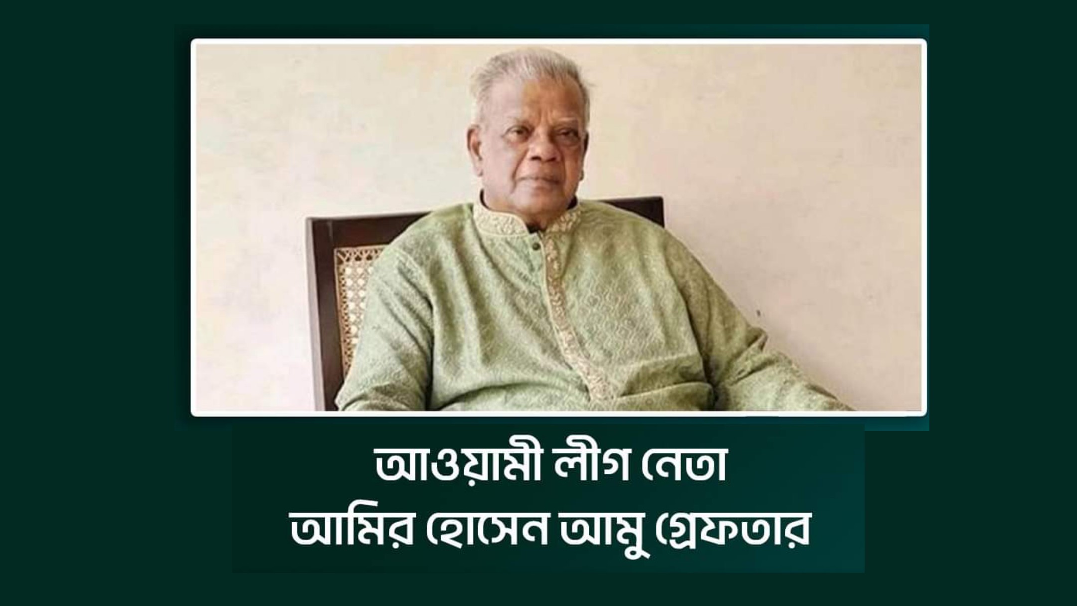 আওয়ামীলিগ নেতা আমির হোসেন আমু গ্রেফতার